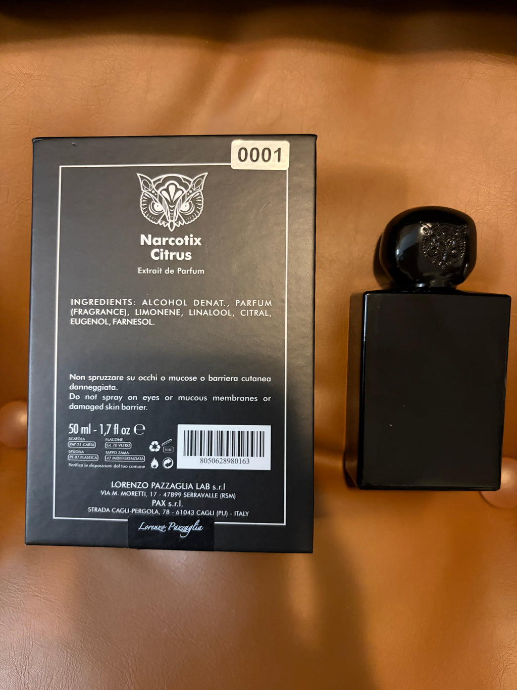 Lorenzo Pazzaglia Narcotix Citrus 50ML *A souped up Aventus scent*