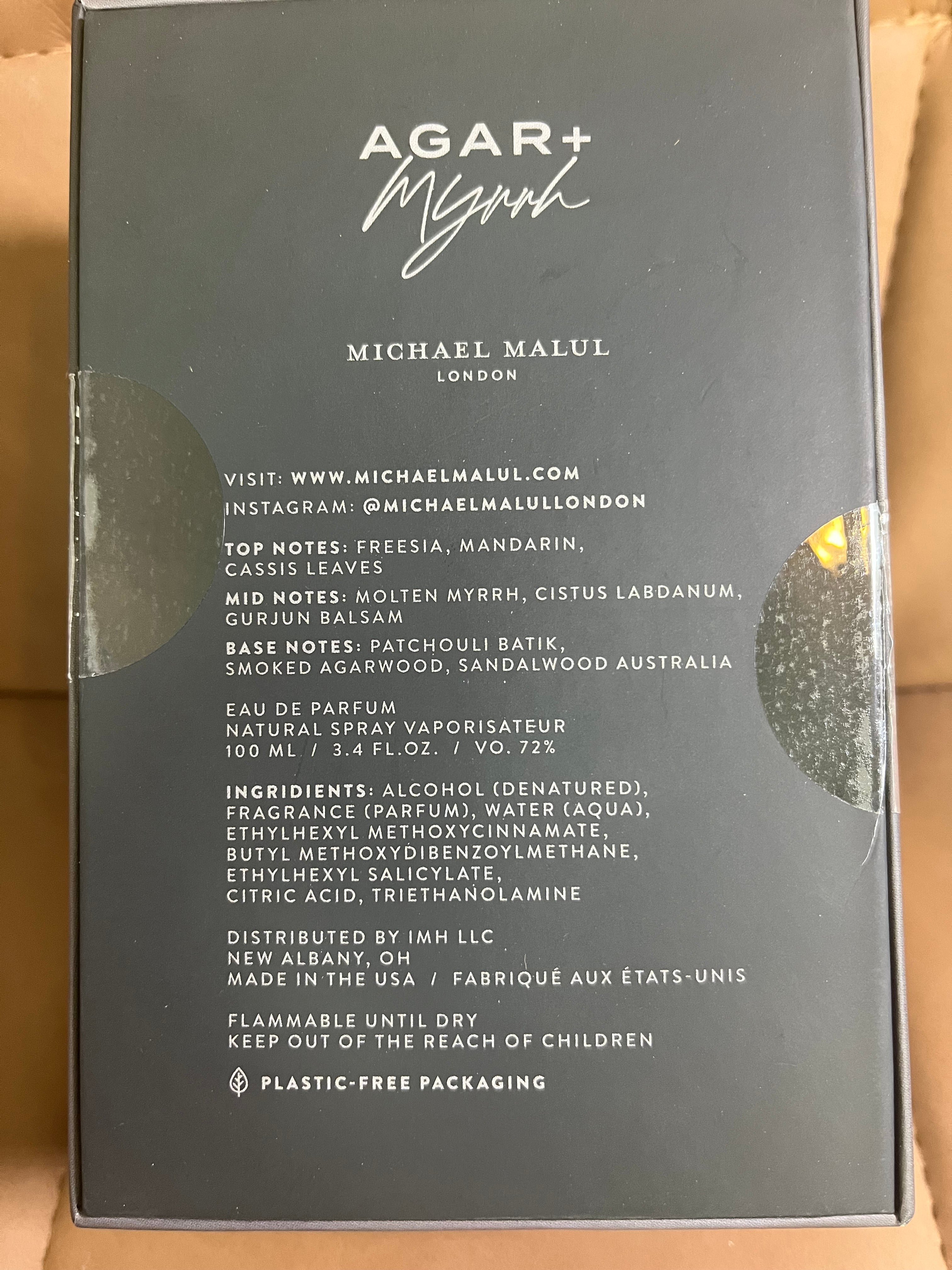 Michael Malul Agar + Myrrh 100ML