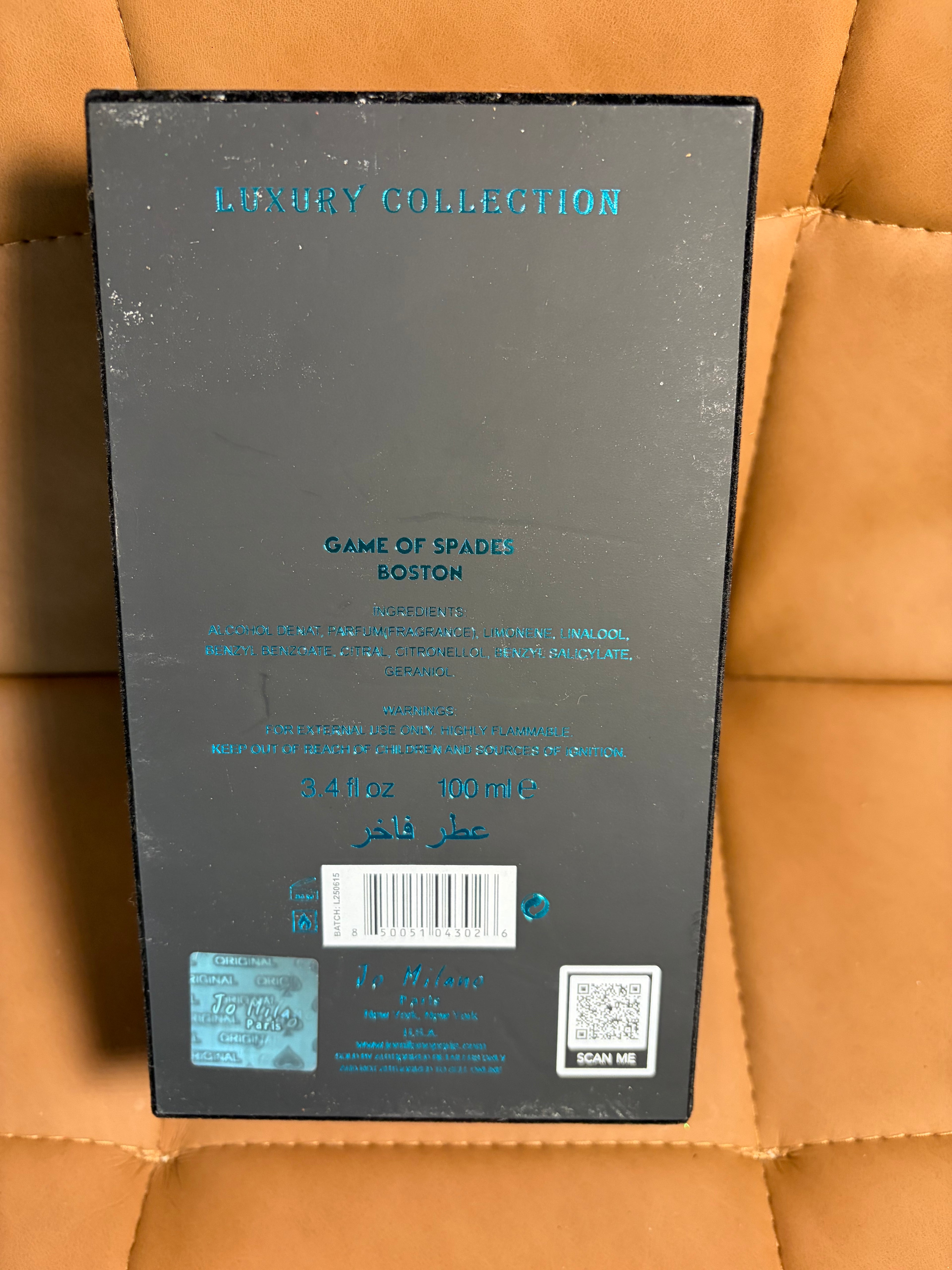Game of Spades Boston 100ML *Pineapple heavy Creed Acentus or Bond No9 Scent of Peace Inspos*