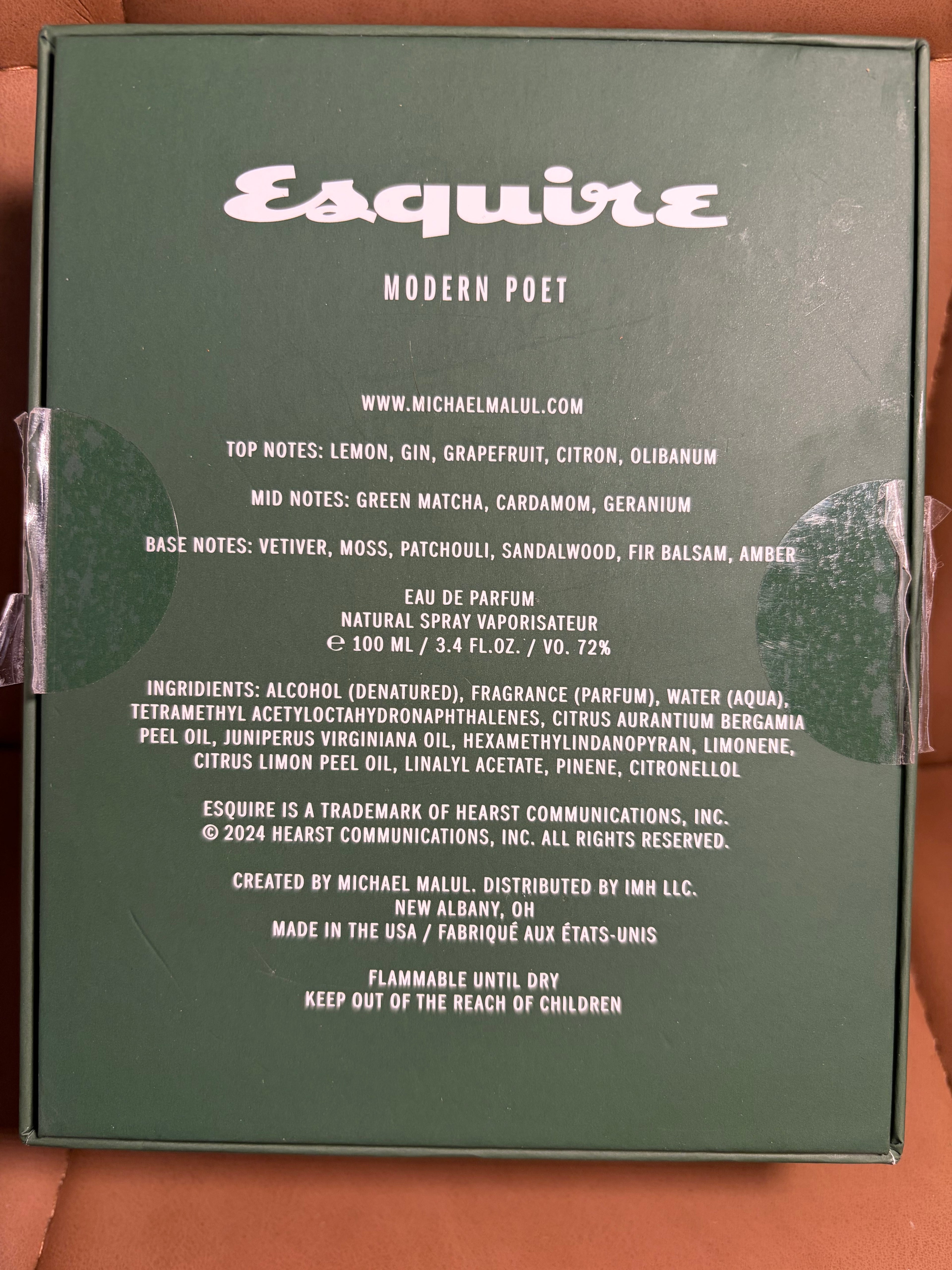 Michael Malul Esquire Modern Poet 100ML