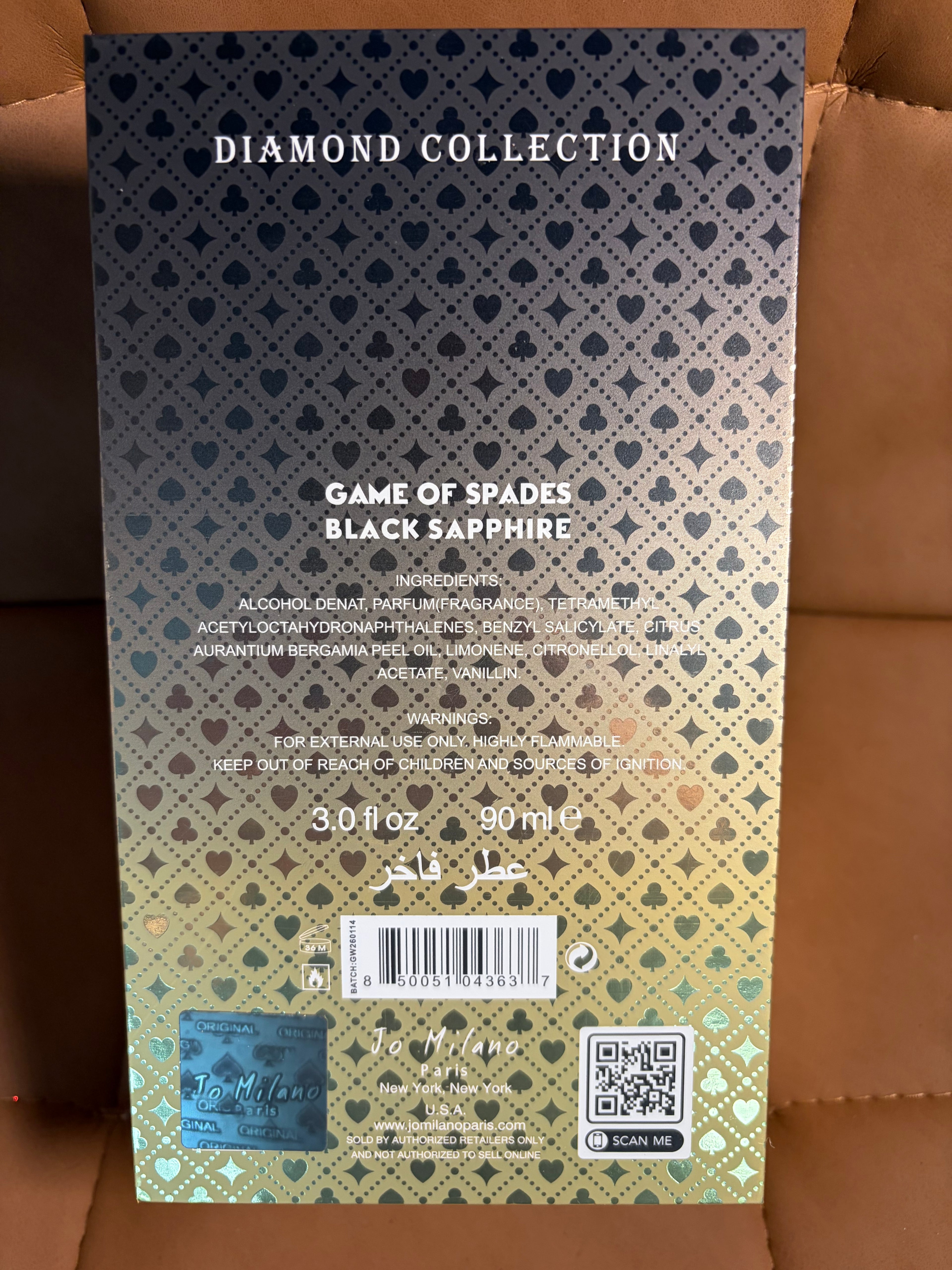 Game of Spades Black Sapphire 90ML