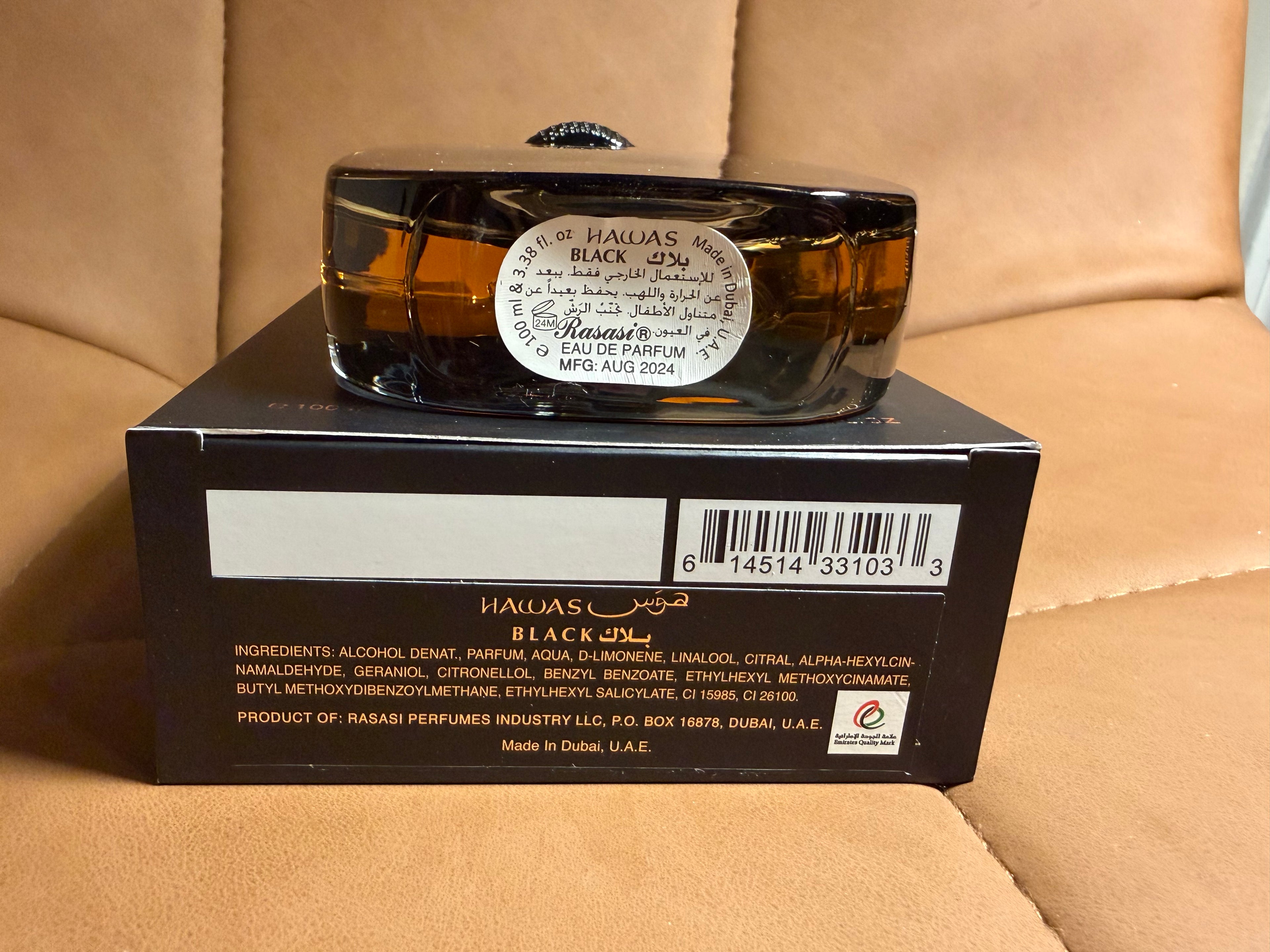 Rasasi Hawas Black 100ML