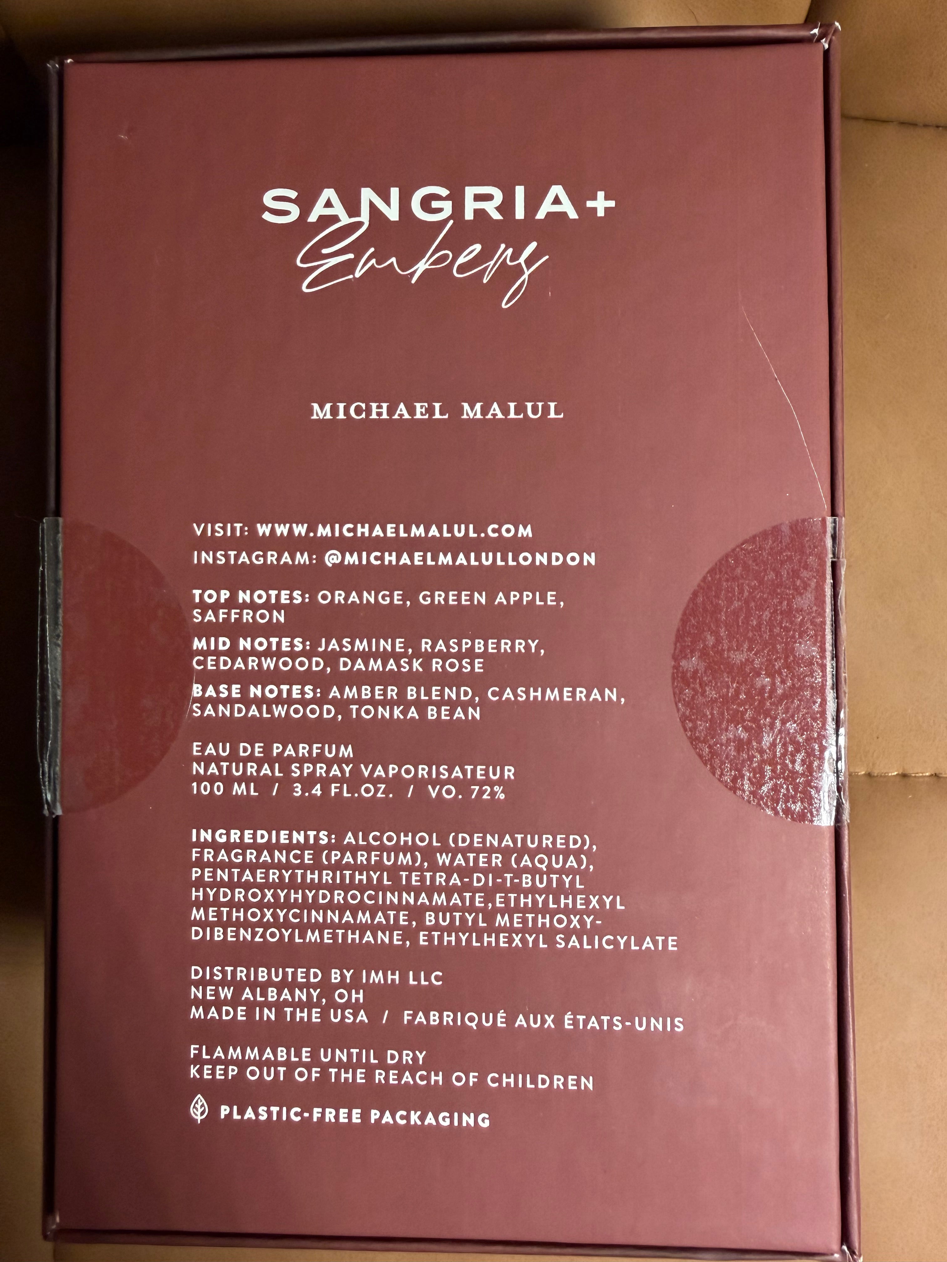 Michael Malul Sangria+Embers 100ML