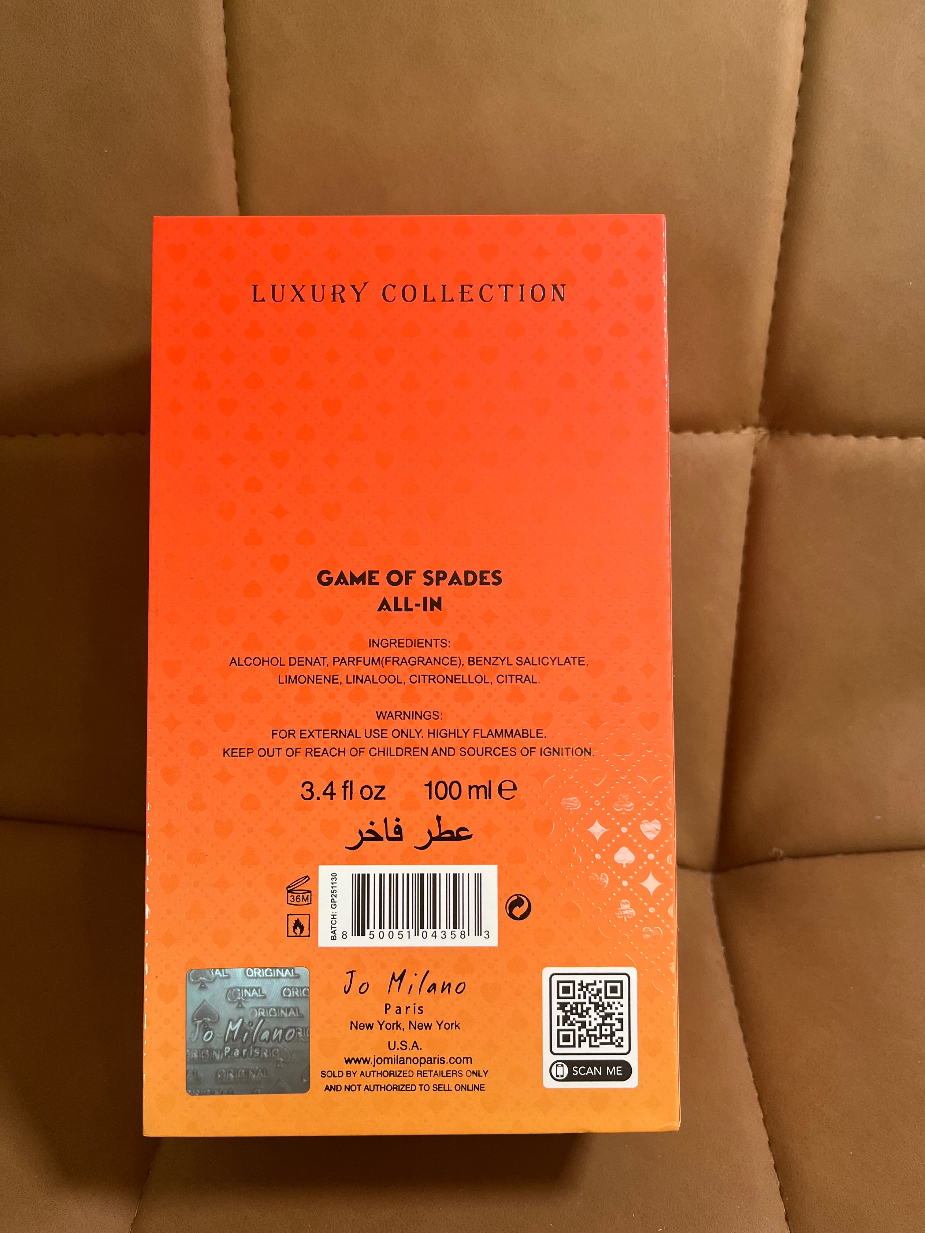 Game of Spades All-In 100ML
