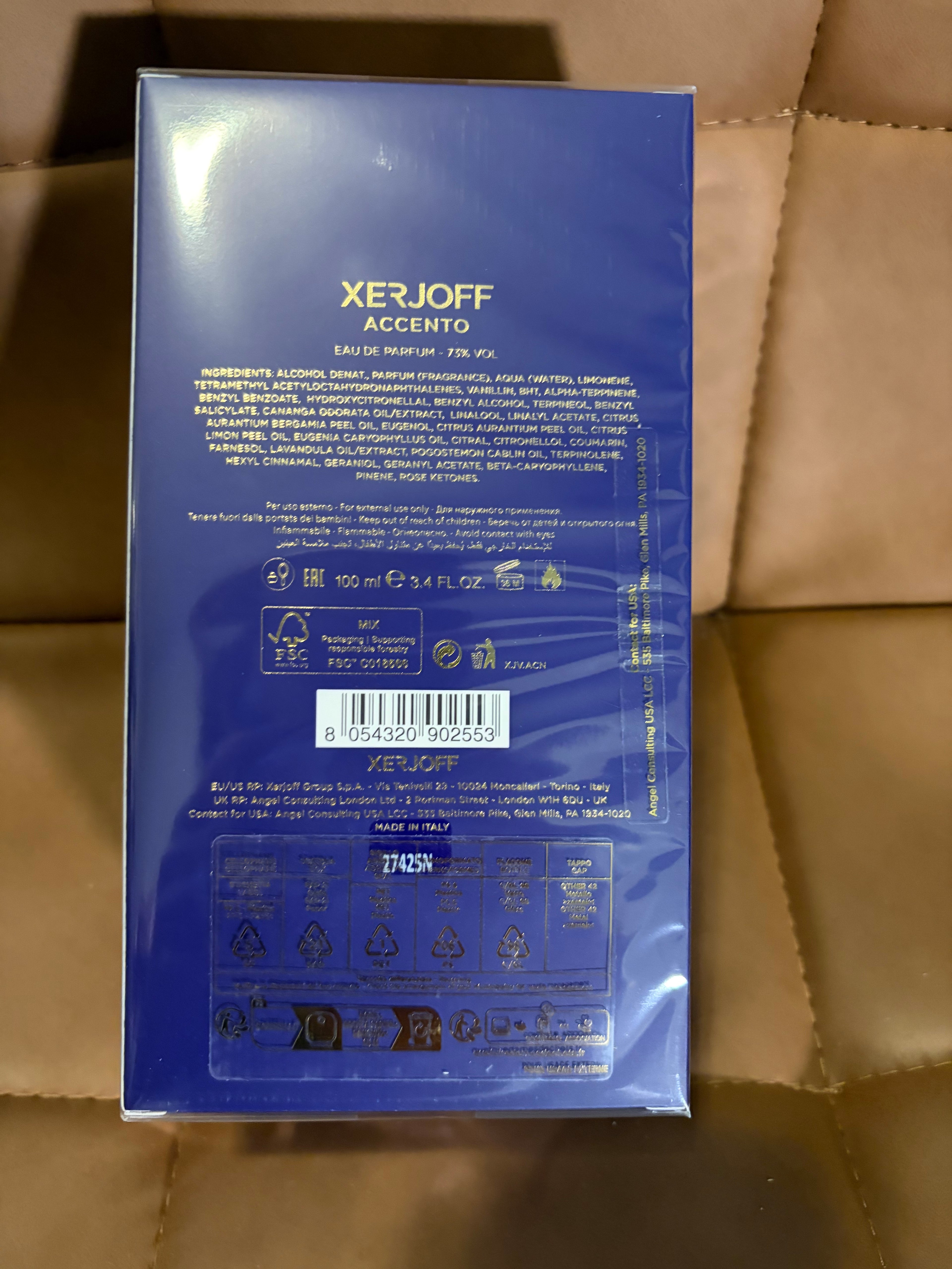 Xerjoff Accento 100ML (new packaging)