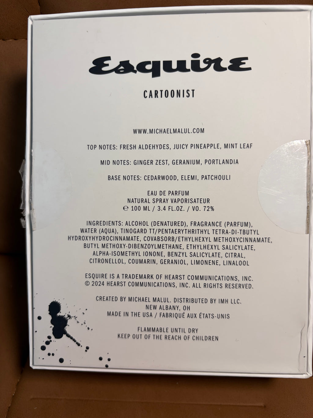 Michael Malul Esquire Cartoonist 100ML