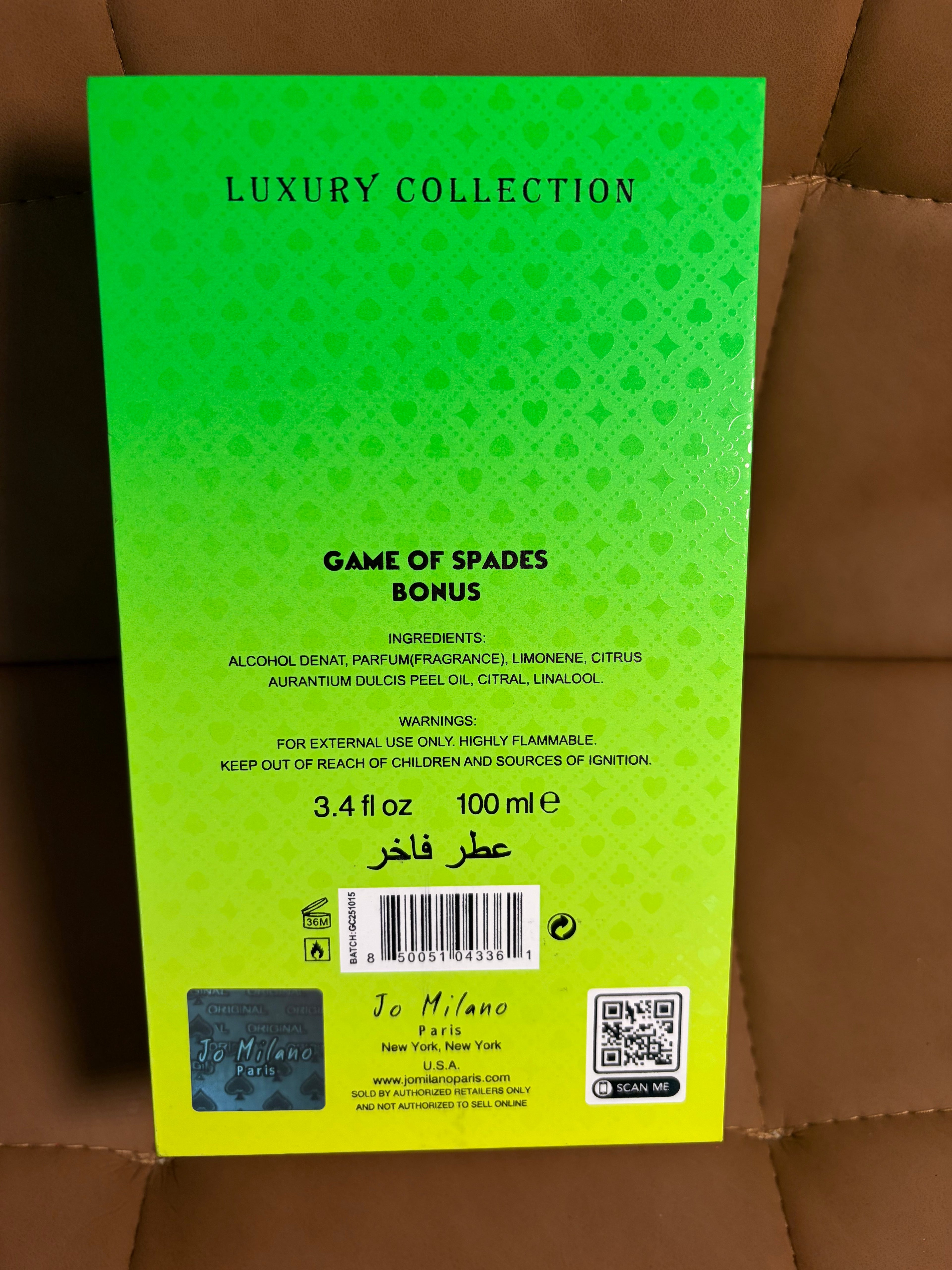 Game of Spades Bonus 100ML