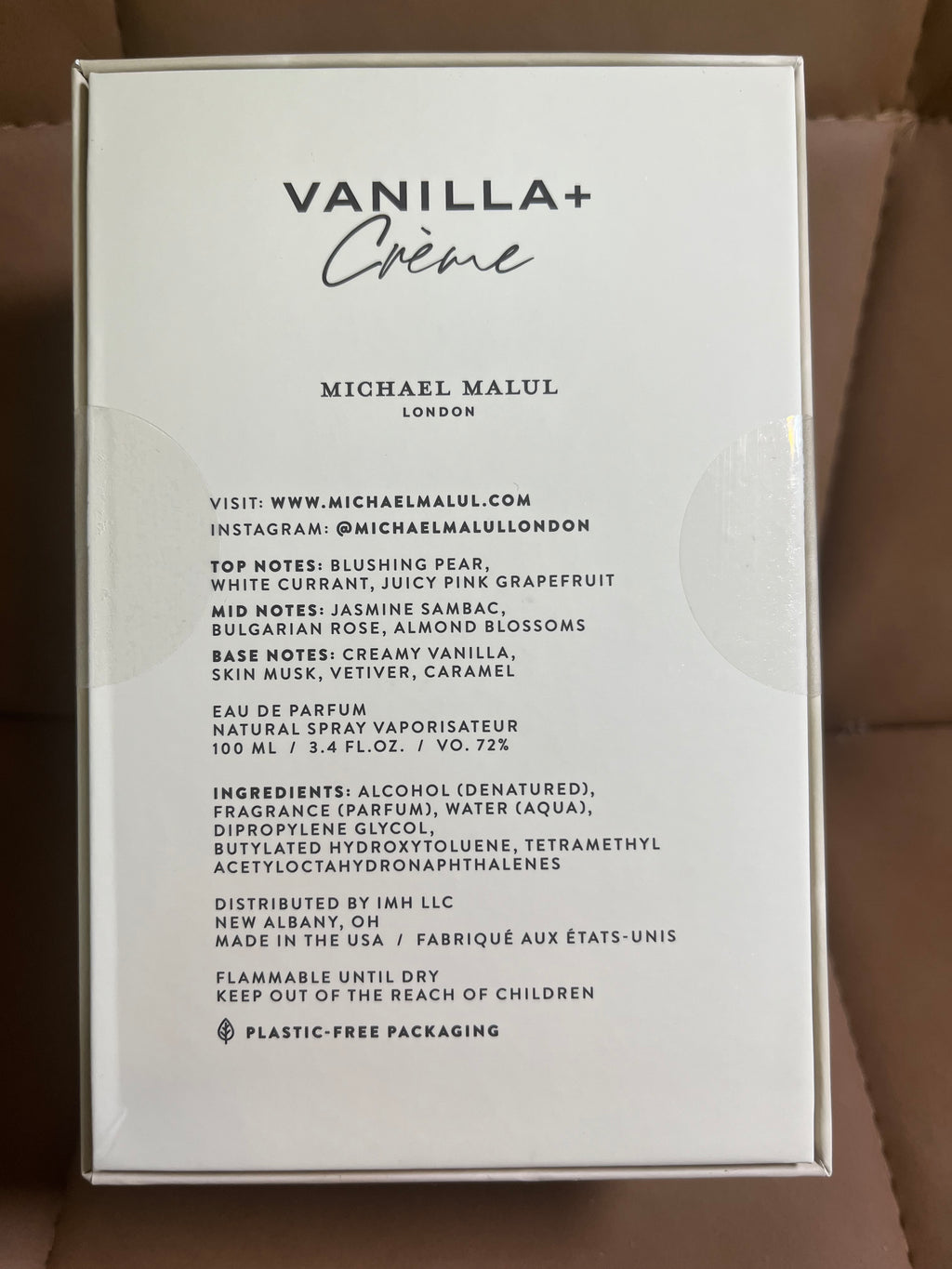 Michael Malul Vanilla + Crème 100ML