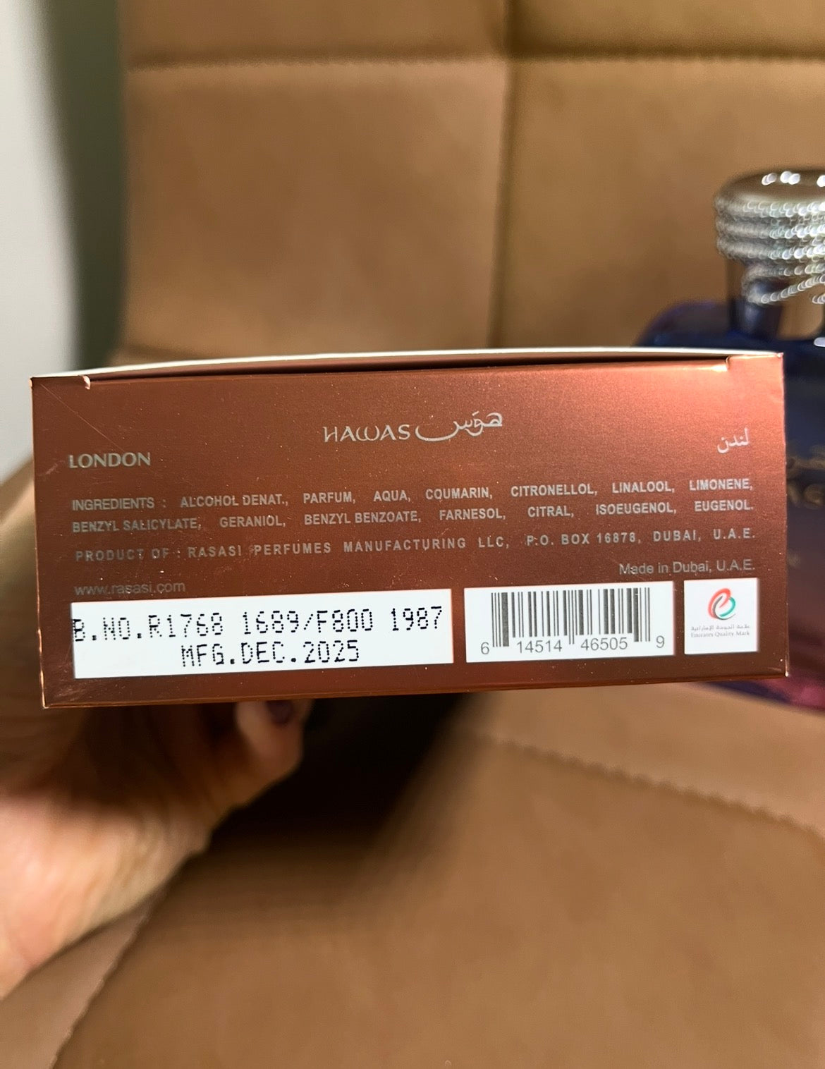 Rasasi Hawas London 100ML